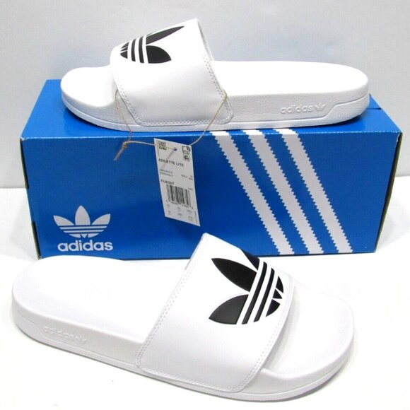 ADIDAS ADILETTE TREFOIL SLIDE MEN'S US SIZE 13 BRAND NEW IN BOX - Picture 1 of 10